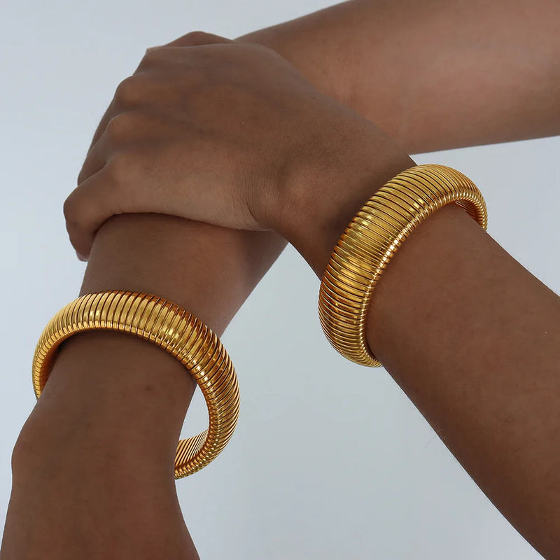 Wide Exaggerated Bracelet - Nahzshop