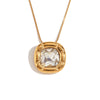 Radiant Zirconia Square Necklace - nahzshop