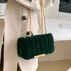 Green Velvet Chain Crossbody Bag - Nahzshop