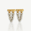 Dual-Tone Chain Drop Earrings