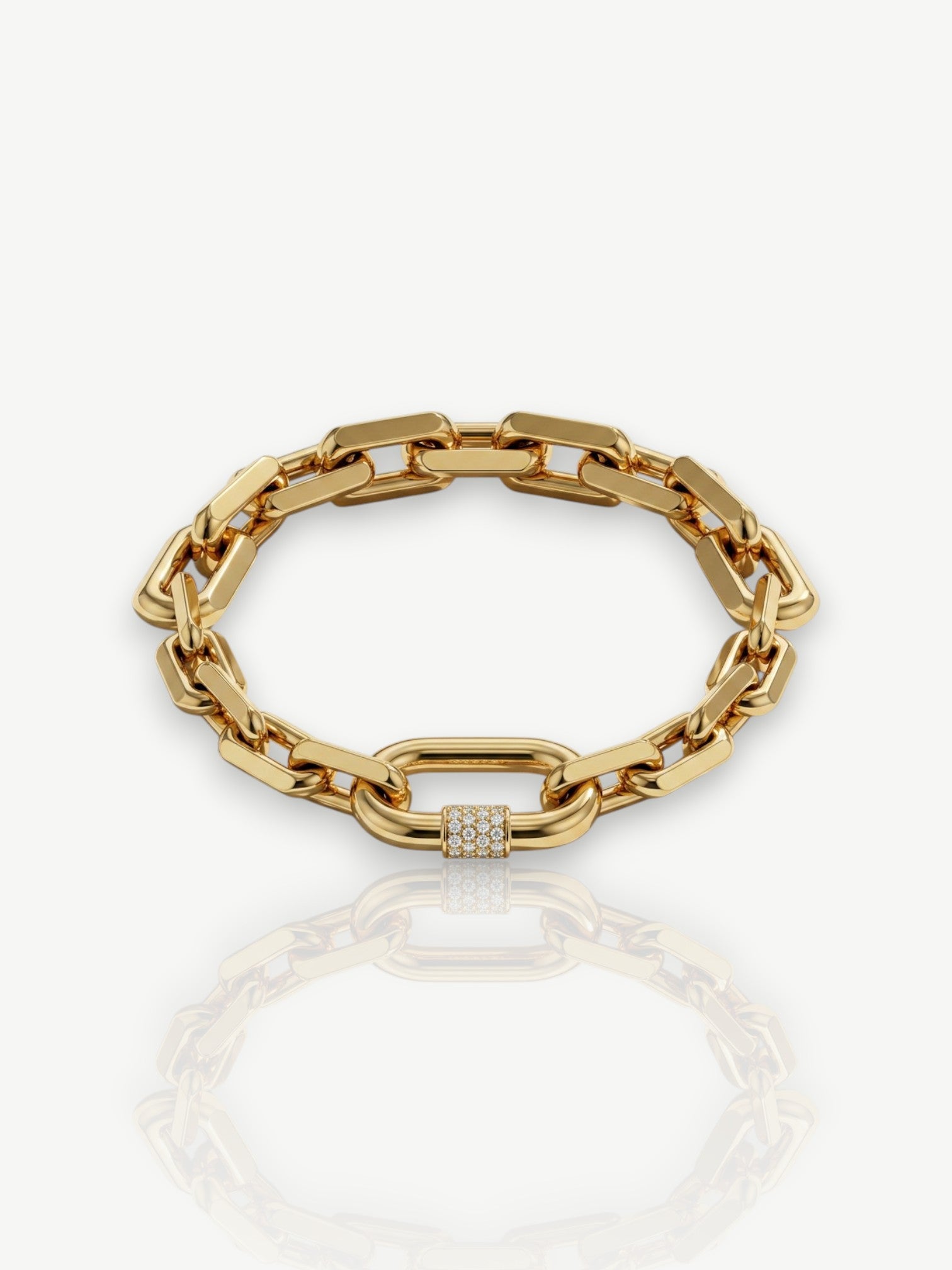 Pavé Hardware Link Bracelet