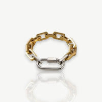 Mixed Metal Statement Chain Bracelet
