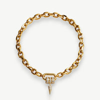 Spike Pendant Chain Necklace
