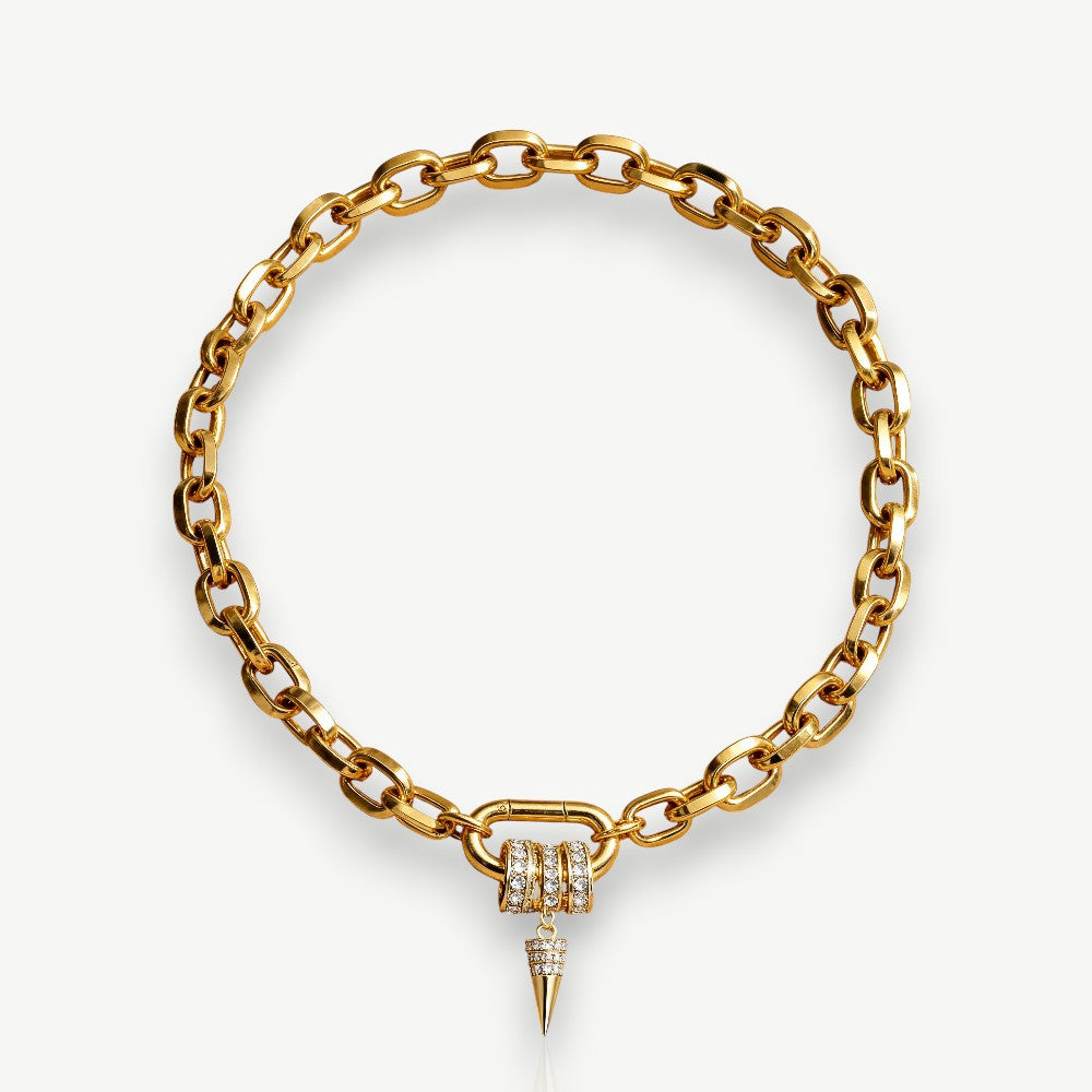 Spike Pendant Chain Necklace