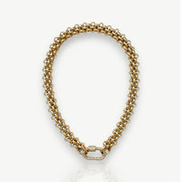 Double Chain Buckle Necklace