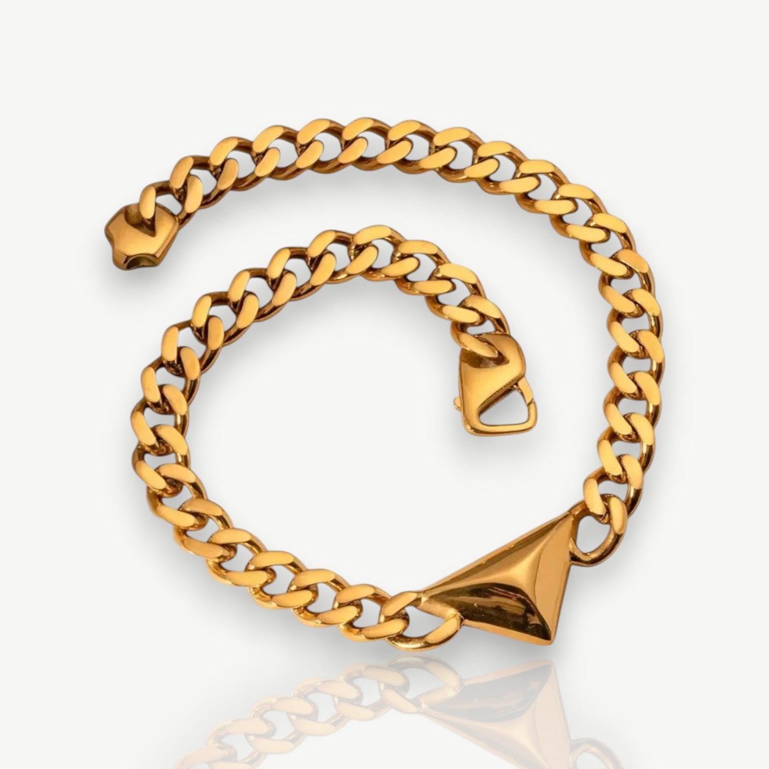 Triangular Pendant Chain Necklace