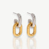 Taylor Two-Tone Double Hoops