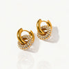 Zirconia Double Hoop Earrings- Nahzshop