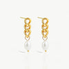 Pearl Chain Earrings - Nahzshop