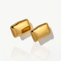 Gold Rectangle Earrings- Nahzshop