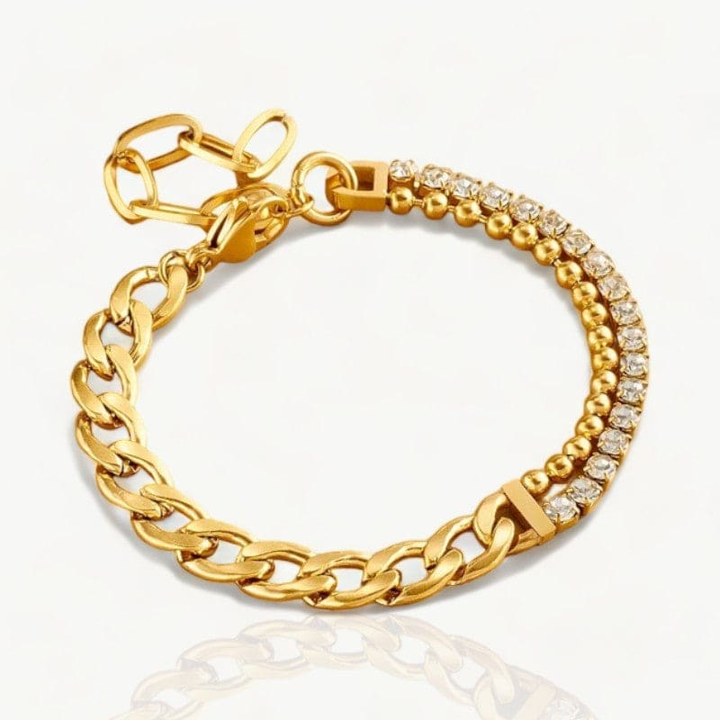 Zirconia Beads Chain Bracelet - Nahzshop