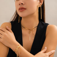 Bow Necklace and Bracelet Set- Nahzshop