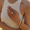 Big Pearl Gold Ring - Nahzshop