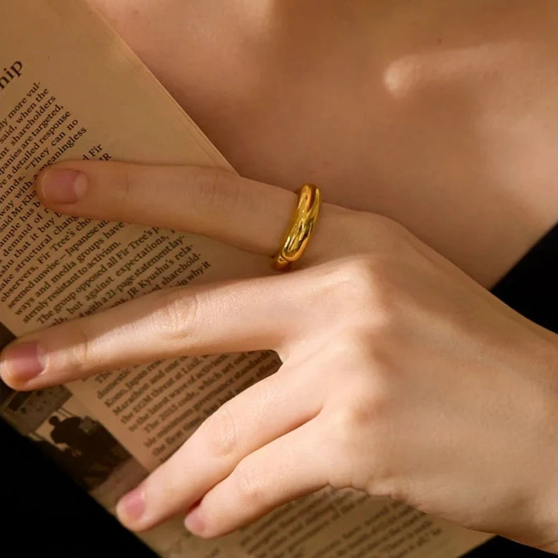 Minimalist Gold Ring - Nahzshop