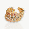 Radiant Smiley Zirconia Cuff Bracelet