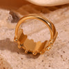 Crystal Gold Ring - Nahzshop