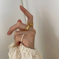 Three Layer Thread Bold Rings - Nahzshop