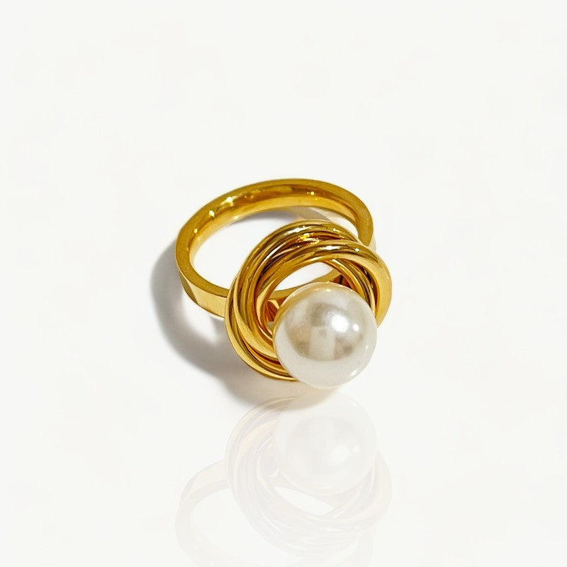 Pearl Flower Ring - Nahzshop