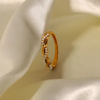 Braided Pearl Ring - Nahzshop