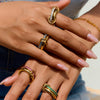 Chunky Hollow Organic Ring
