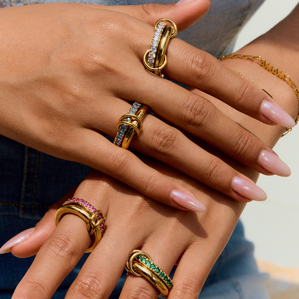 Chunky Hollow Organic Ring