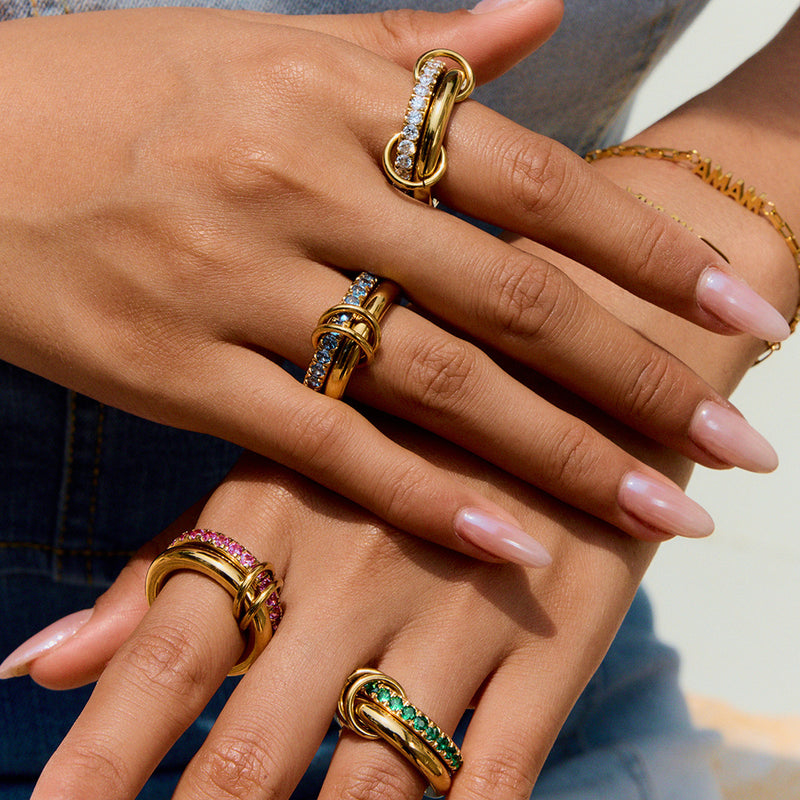 Chunky Hollow Organic Ring