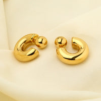 Small Thick Hoop Earrings- Nahzshop