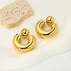 Small Thick Hoop Earrings- Nahzshop