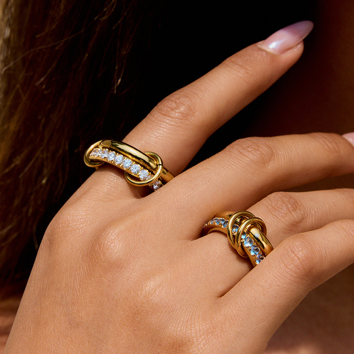Chunky Hollow Organic Ring