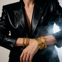 Luxe Texture Bracelet Stack Set