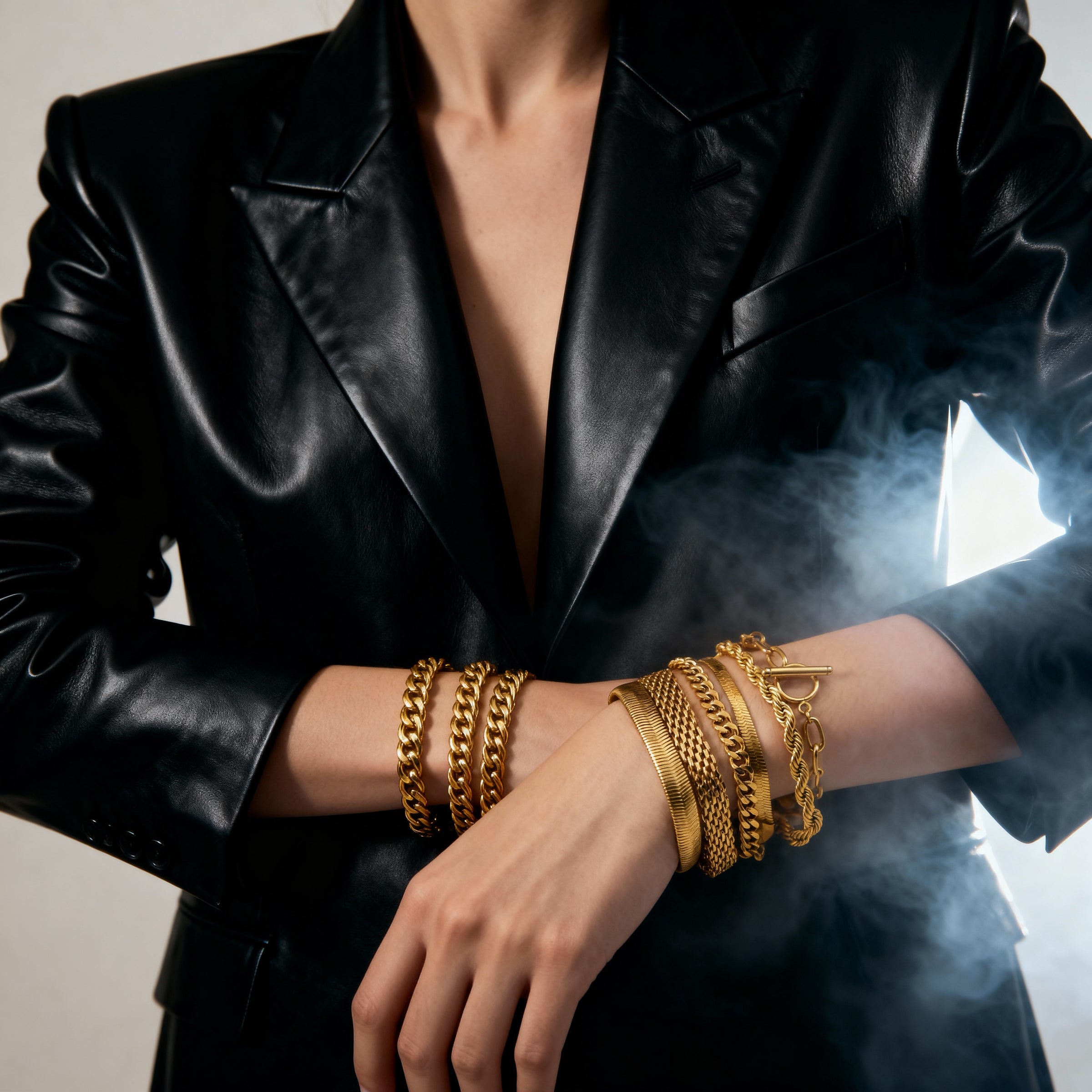 Luxe Texture Bracelet Stack Set