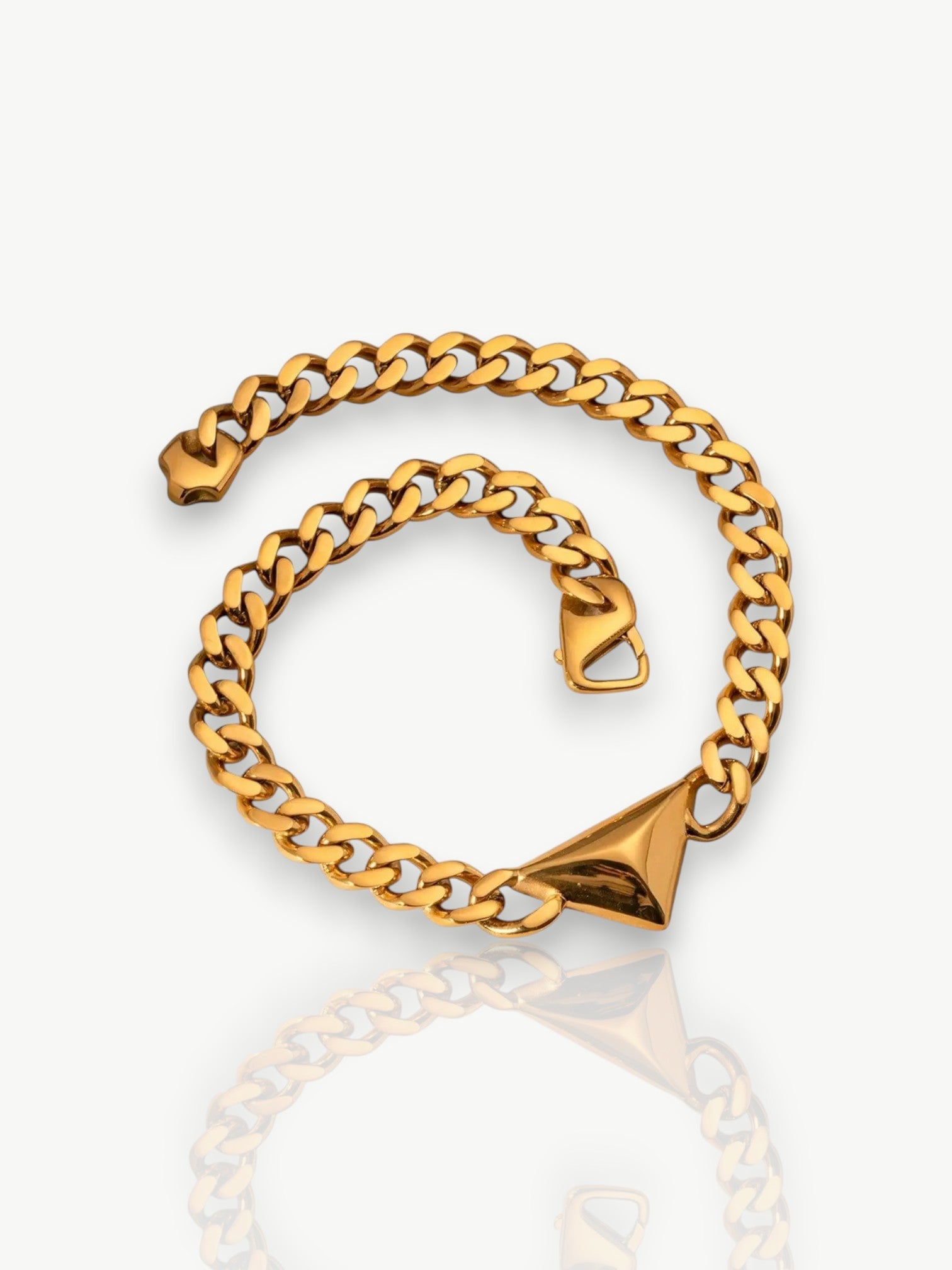 Triangular Pendant Chain Necklace