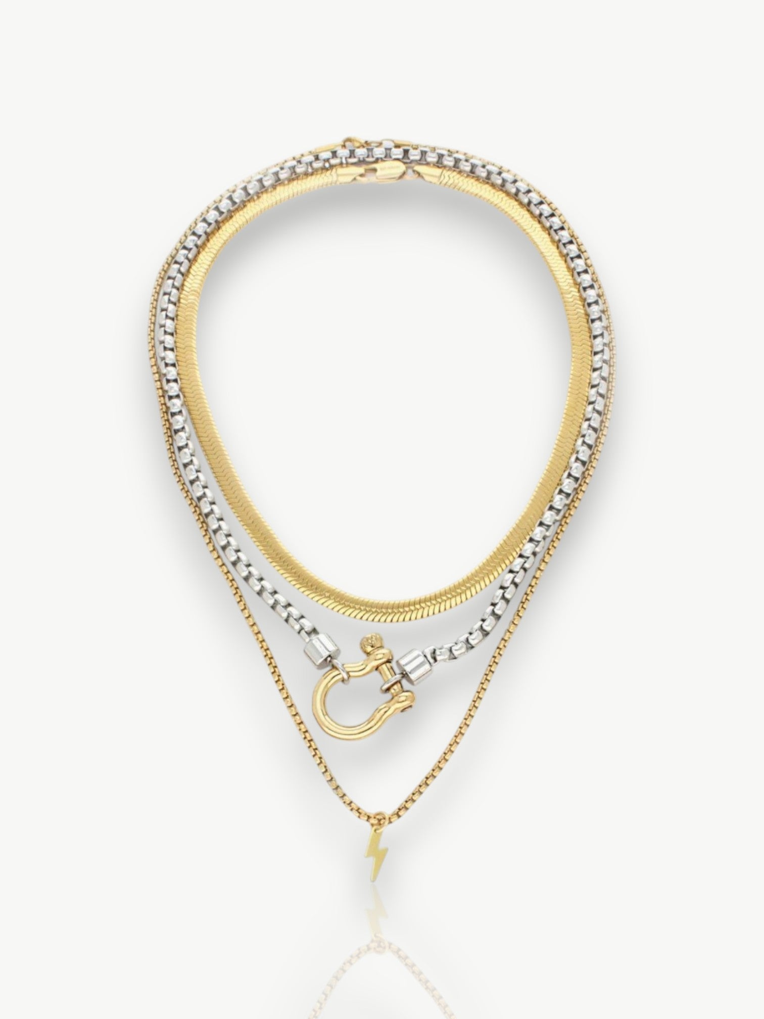 Lightning Layered Necklace Set