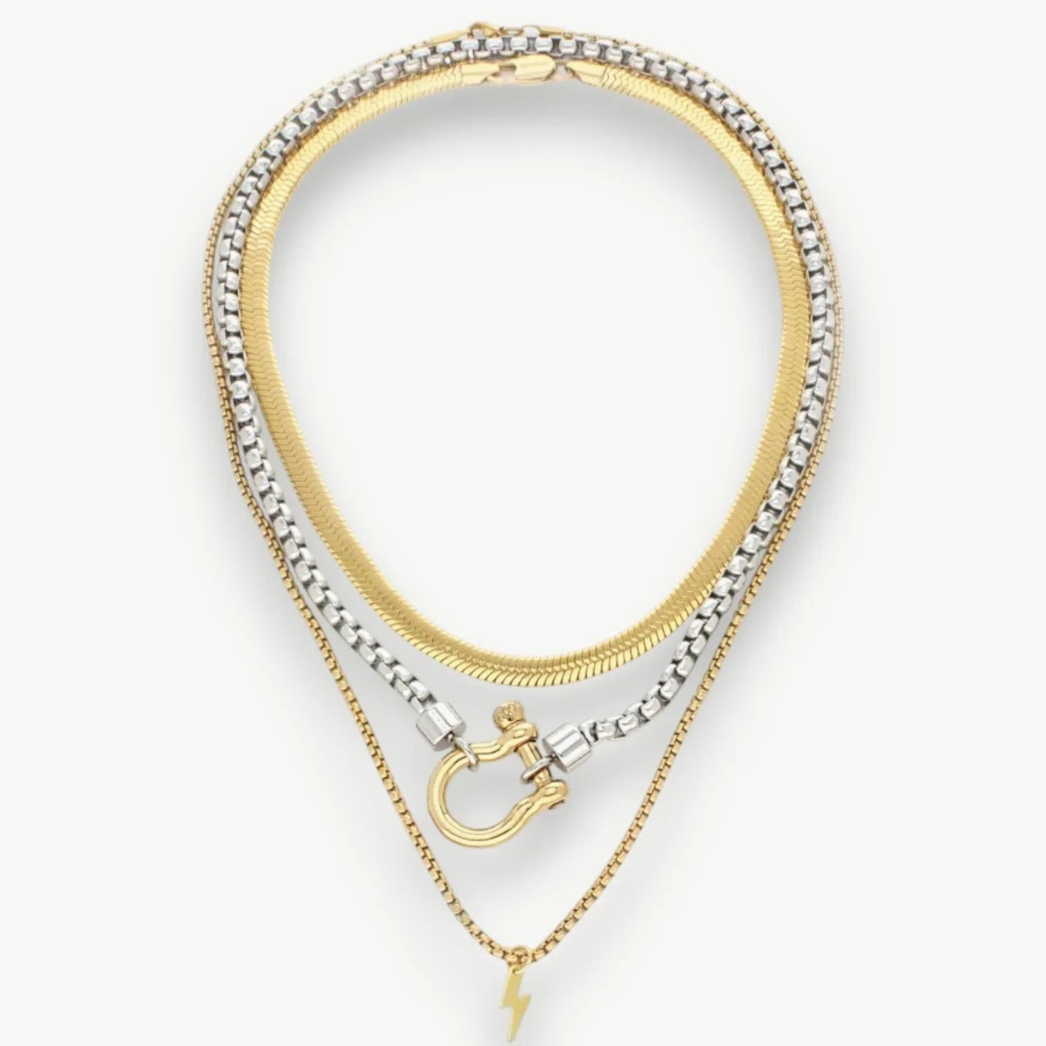 Lightning Layered Necklace Set