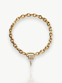Spike Pendant Chain Necklace