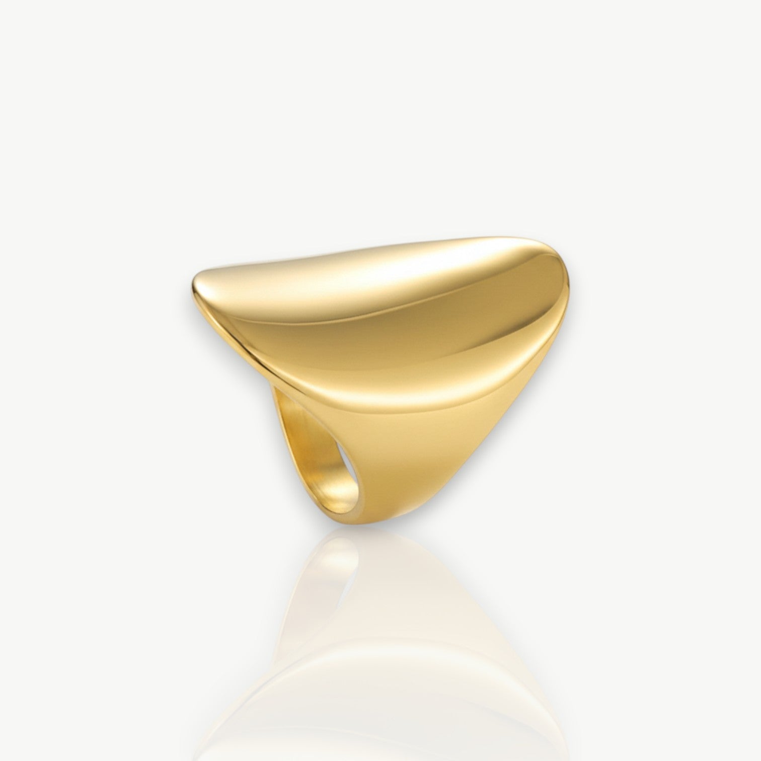 Molten Gold Knuckle Ring