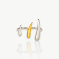 Sculptural Double Finger Ring