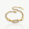 Thick Geo Chain Bracelet