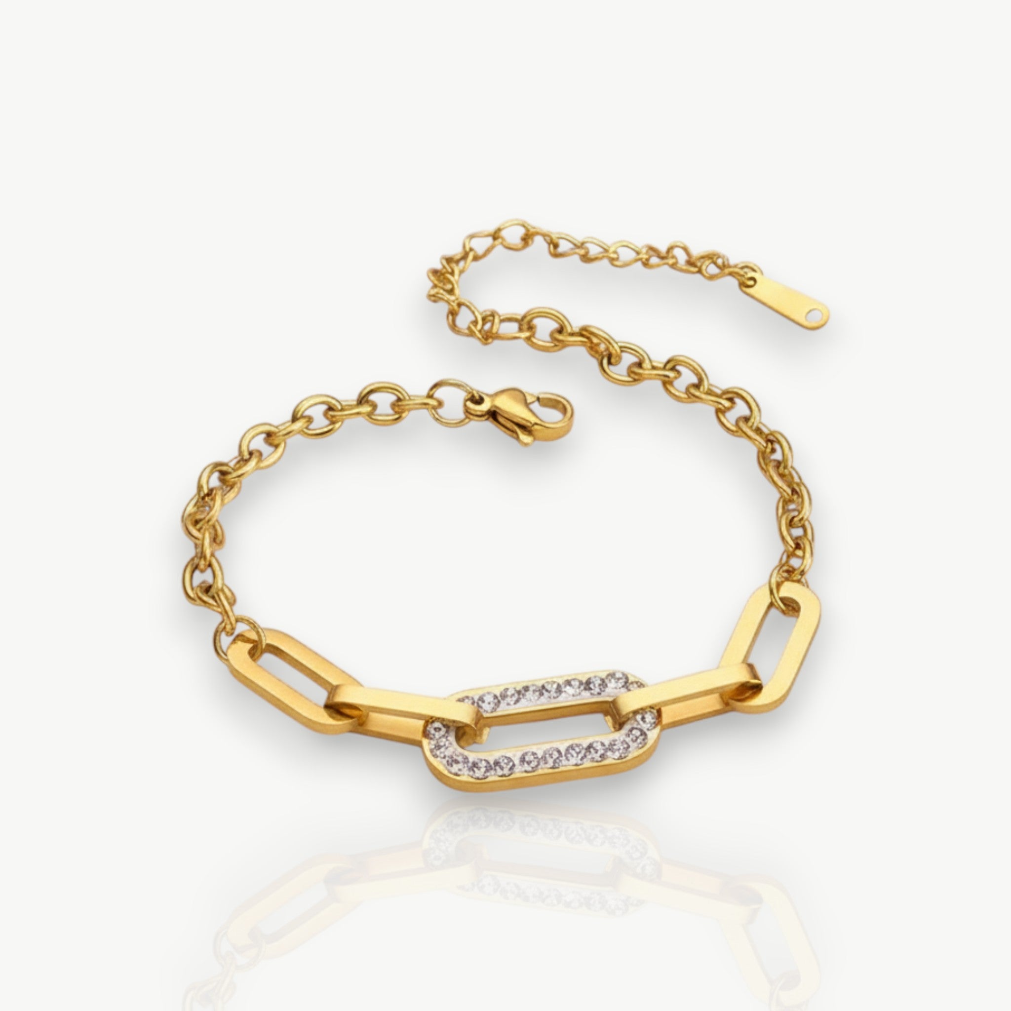 Thick Geo Chain Bracelet