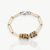 Minimal Square Paperclip Charm Bracelet