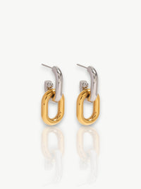 Taylor Two-Tone Double Hoops