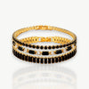 Black Crystal Tennis Bracelet Set
