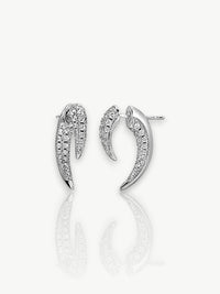 French Retro Golden Horn Earrings