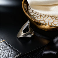 Silver Oval Statement Ring