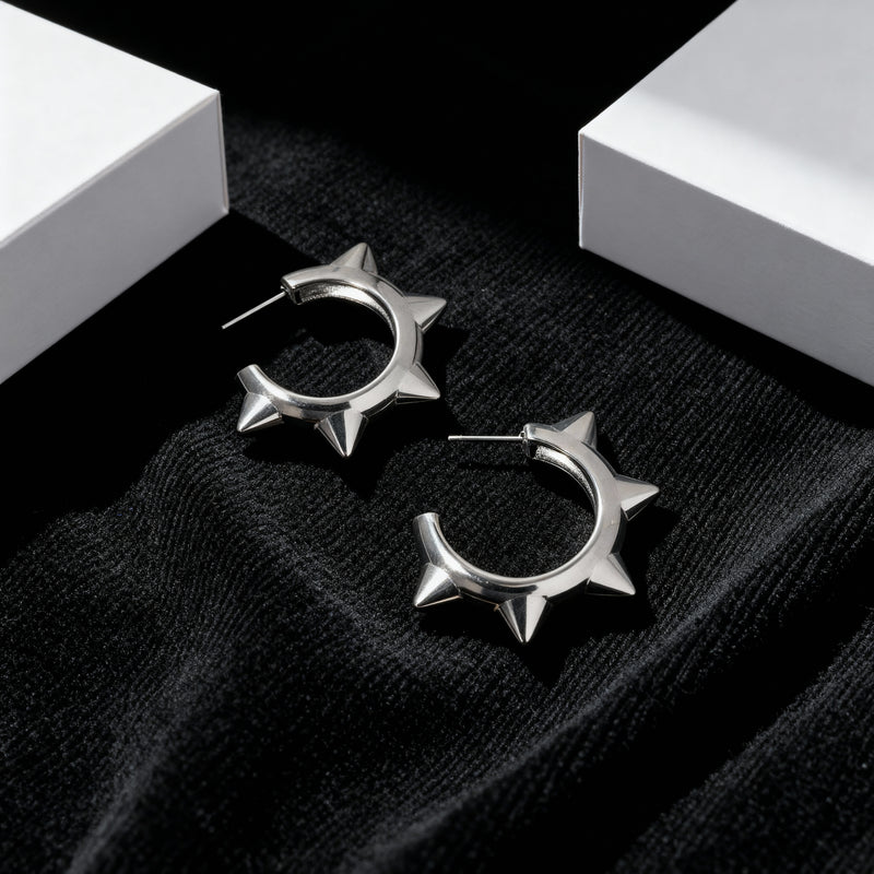 Spike Hoop Earrings