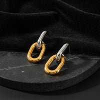 Taylor Two-Tone Double Hoops