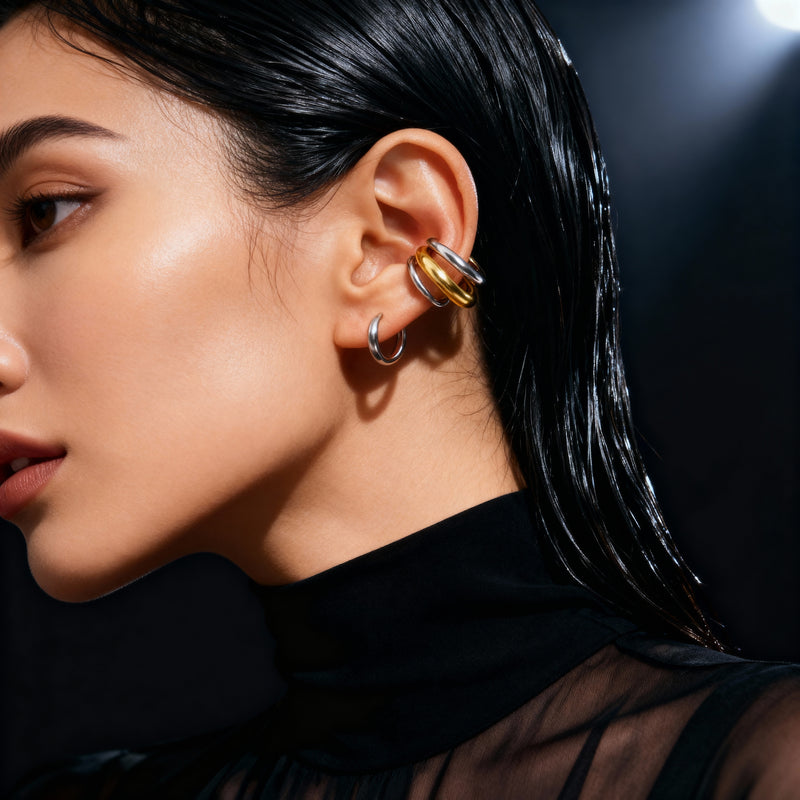 YORI Two-Tone Ear Cuff