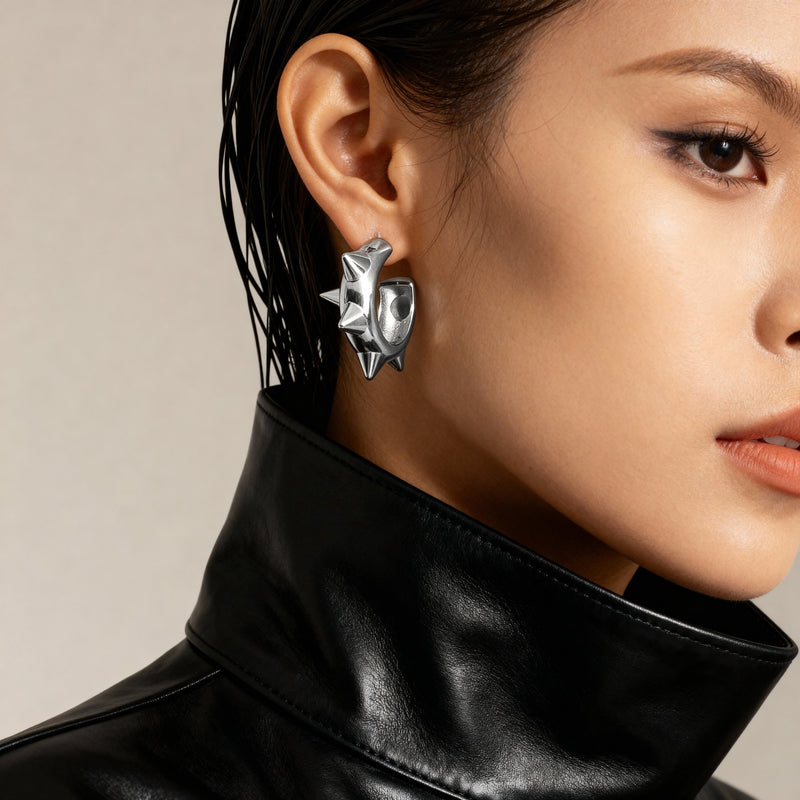 Spike Hoop Earrings