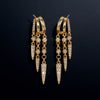 Triple Spike Cascade Hoop Earrings