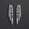 Triple Spike Cascade Hoop Earrings